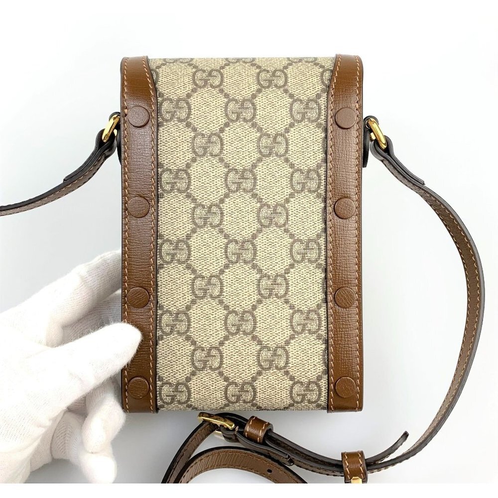 NIB Gucci horsebit 1955 mini bag - Picture 4 of 12